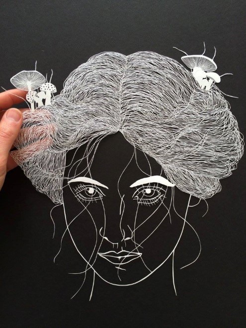 هنر نمایی شگفت انگیز از برشهای کاغذ توسط هنرمند آمریکایی ماود وایت 
